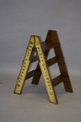 A WOODEN CHAMPAGNE LADDER. 2ft 10ins high.