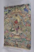 A TIBETAN THANGKA on paper.