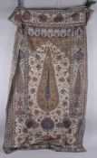A FINE 18TH-19TH CENTURY INDIAN KALAMKARI CHINTZ TEXTILE PANEL, depicting the tree of life design.