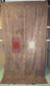 A PERSIAN QAJAR NEEDLEWORK TEXTILE, 299cm x 150cm.