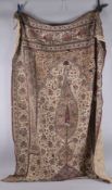 A FINE LARGE 18TH-19TH CENTURY INDIAN KALAMKARI CHINTZ TEXTILE PANEL, depicting floral designs.