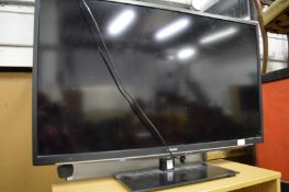A Toshiba flat screen TV.