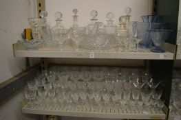 Quantity of household and decorative china to include decanters.