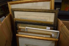 Various paintings and prints.