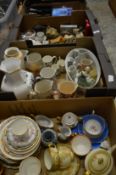 Quantity of decorative china and glassware.