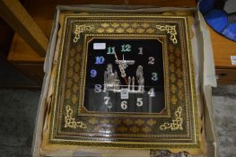 Decorative wall clock.