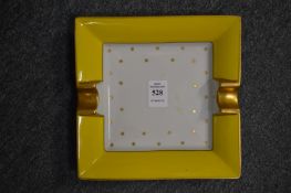 A Limoge porcelain ashtray.