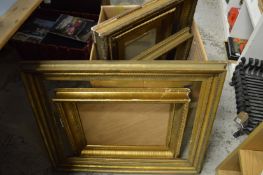 Gilt picture frames.