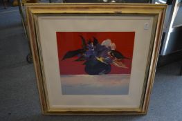 Donald Hamilton Fraser, Irises, limited edition colour print.