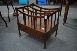 A mahogany Canterbury.