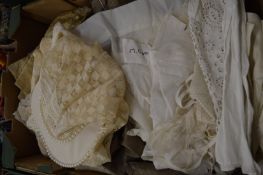 Laced Christening gowns and other items to include an early dress.