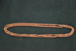 A 9ct gold chain.