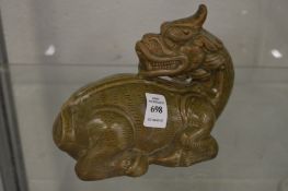 A Chinese pottery model of Kylin.