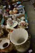 Large quantity of decorative and household china and glass etc.