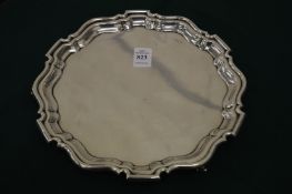 A silver salver, approx 16 ounces.