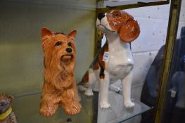 A large Beswick beagle and another dog.