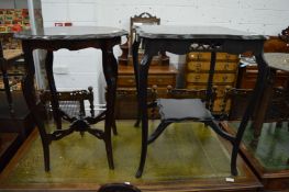 Two occasional tables.