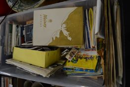 A large collection of cigarette cards in albums etc.