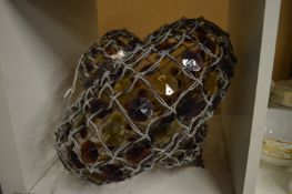 A decorative ceiling shade.