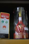 Two bottles of Chinese Moutai Baiju.