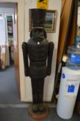 A near life size model of The Nut Cracker.