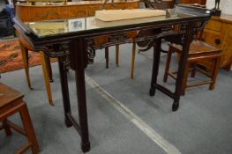A good Chinese red wood altar table.