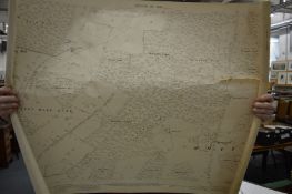 A Hampshire Estate map and two other maps, unframed.