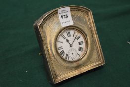 A silver cased Goliath pocket watch.