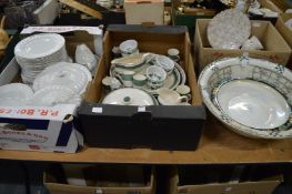 A quantity of decorative and household china to include part tea services etc.
