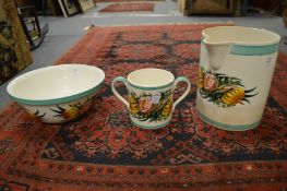 A large Portmeirion Tiger Lily pattern jug designed by Susan Williams-Ellis, Grays Pottery