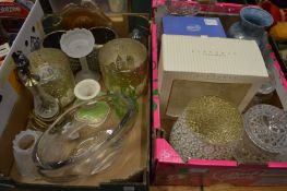 Decorative glassware etc.