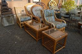 Bamboo conservatory furniture.