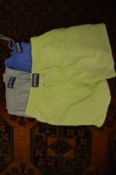Three pairs of Vilebrequin mens swim shorts, all size XXL.