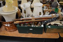 Miscellaneous household items, collectables, lamps etc.