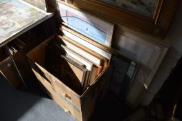 Quantity of paintings and prints.