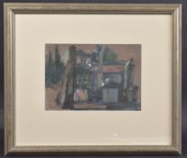 GEORGE WEISSBORT (1928 - 2013) A STILL LIFE Cabanon in moonlight Oil on panel. 19cm x 28cm