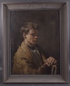 GEORGE WEISSBORT (1928 - 2013) A PORTRAIT OF A YOUNG BOY Oil on board, framed Signed and dated, 1957