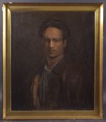 GEORGE WEISSBORT (1928 - 2013) AN EARLY SELF PORTRAIT Oil on board, framed Provenance: The Society