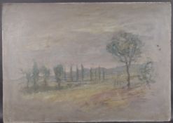 GEORGE WEISSBORT (1928 - 2013) CONTINENTAL LANDSCAPE with trees Signed and dated, 1975, oil on