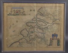 AFTER BLAEU Map of ' Zeeland, 'Zeelandia Comitatus' 17