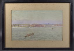 ROBERT HOLLAND WALKER (1882-1920) 'Cape Coast Castle' Ghana, West Africa, watercolour, signed and