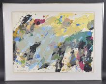 SYDNEY BALL (AUSTRALIAN 1933-2017) 'Scimion Wall' Abstract limited edition colour print,