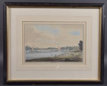 AFTER J FARINGTON RA 'Putney Bridge' hand coloured aquatint, published by John Boydell from 'History