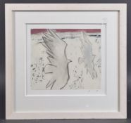 PETER STILLWELL (20th / 21st Century). Two birds in flight, coloured chalks. Signed with initials,