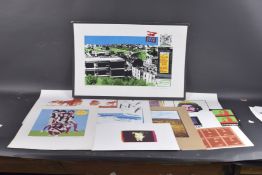 RICHARD BLOSSE A collection of Op Art and Pop Art prints and posters, some signed in pencil and