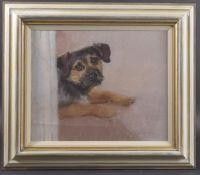 NEIL FORSTER (1940-2016) Terrier, pastel, signed, 13.25