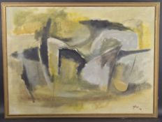 ATTRIBUTED TO AFRO BASALDELLA (1912-1976) Abstract compostion, oil on canvas signed Afro and