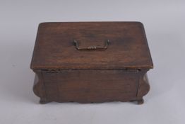 A VERY GOOD VICTORIAN FITTED WRITING SLOPE. 20ins high.