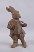 A CAST IRON RABBIT. 17ins high.