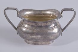 A TWO-HANDLED SILVER SUGAR BASIN. Sheffield 1964. Weight 7ozs.